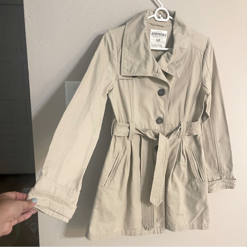 Aeropostale khaki Trench Coat - Picture 4 of 8